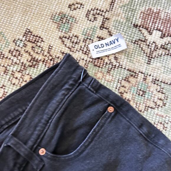 Old Navy High Waisted OG Straight Ankle Jeans 20 Black NWT Womens - Picture 5 of 6